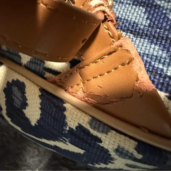 Spartina 449 Navy and Beige Patterned Backpack - Picture 7 of 9